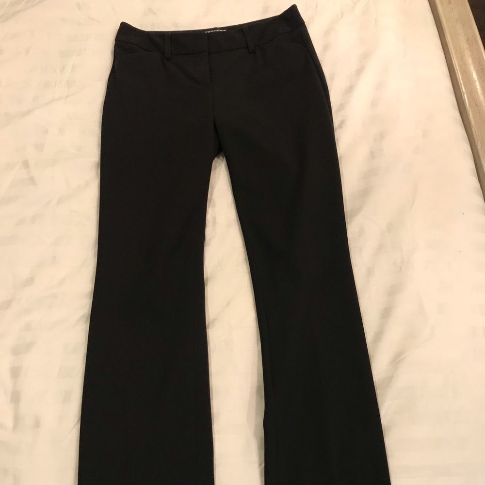 Black Express Editor style pants.